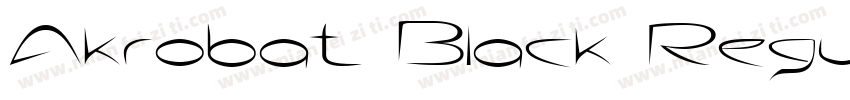 Akrobat Black Regula字体转换